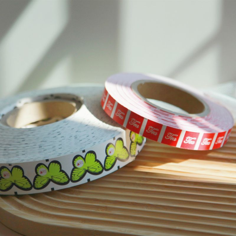 OEM Pyramid Tea Factory –Customized Tea And Coffee Label Paper Roll – WISH detail pictures